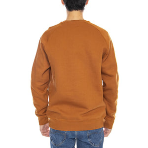 Exeter River Brushed Back Crew Sweatshirt - Felpa Girocollo Uomo Marrone TB0A2BN KC391 TIMBERLAND 