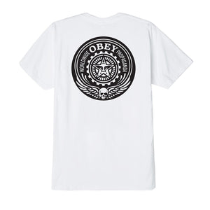 OBEY SKULL AND WINGS WHITE 165361682-WHT  OBEY 