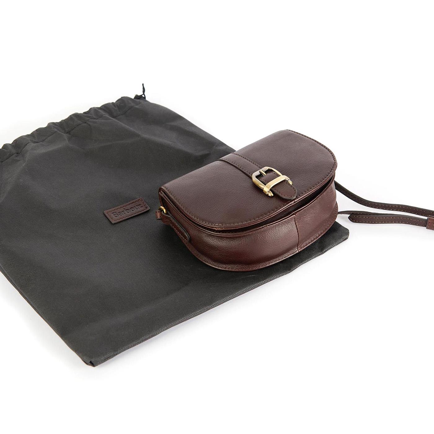 Laire Leather Saddle Bag Dark Brown - Borsa a Tracolla Marrone 222MLBA0349-BR71  BARBOUR 