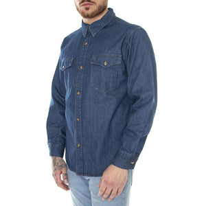Relaxed Fit Western Reverse Dark Indigo Flat Finish - Camicia Uomo Denim Jeans Blu A1919-0020  LEVIS 