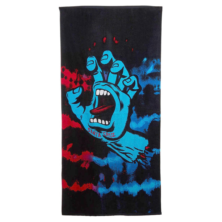  Hand Tie Dye Towel redBlue  SANTA CRUZ 