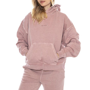 W Hooded Benton Sweatshirt - Rosa - Felpa con Cappuccio Donna I034512_1NJ_GD . CARHARTT WIP 