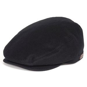 Redshore Flat Cap Black - Cappello a Coppola Nero MHA0439-BK71-FW23  BARBOUR 