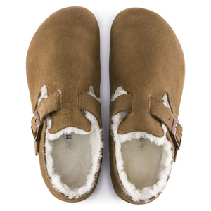 London Shearling - Tea - Scarpe in Pelle Scamosciata Uomo - Calzata Stretta 1014963 . BIRKENSTOCK 