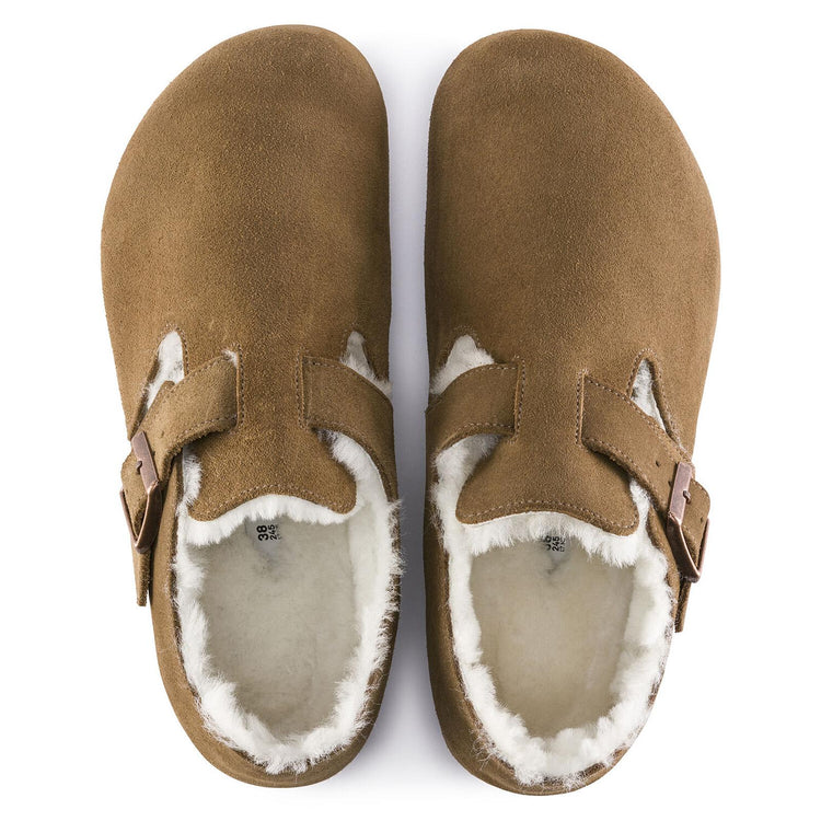 London Shearling - Tea - Scarpe in Pelle Scamosciata Uomo - Calzata Stretta 1014963 . BIRKENSTOCK 
