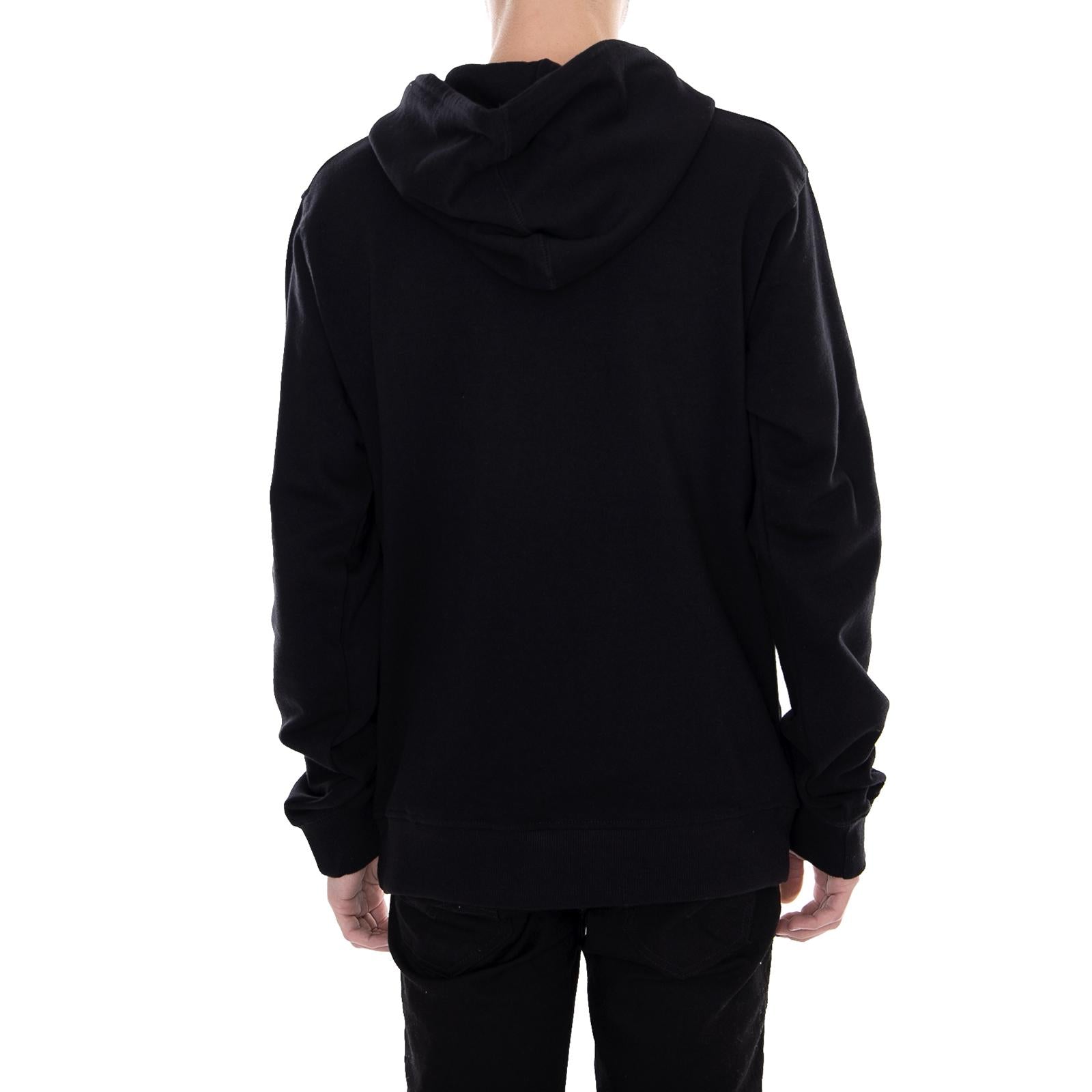Philadelphia Hooded Fleece - Black - Felpa con Cappuccio Uomo Nera 03-200061-BK . DICKIES 