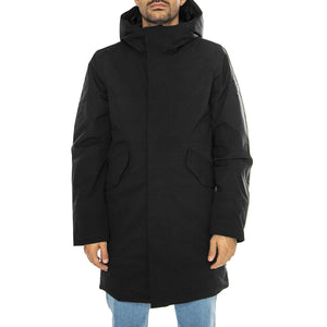 Hjalmar black - Giacca con Cappuccio Uomo Nera 331186-110  ELVINE 