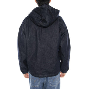 Daimon Hooded Jacket Lined Rinsed - Giacca con Cappuccio Uomo Blu I034082.01.02. 01.02 EDWIN 