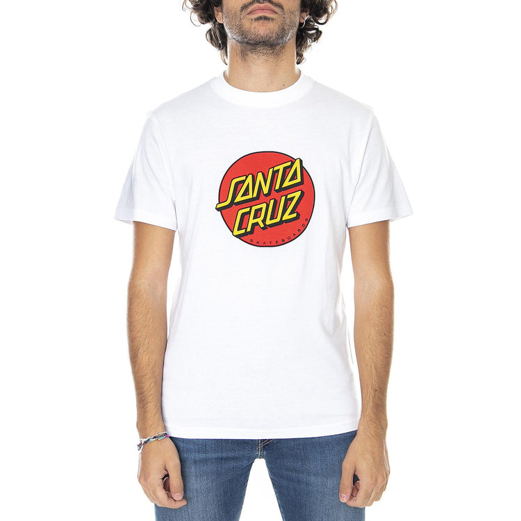  NEW Classic Dot Tee White  SANTA CRUZ 
