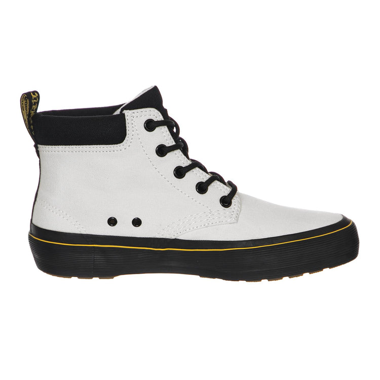 Womens Allana White / Black Canvas Shoes DMSALLWHCV22307101  DR.MARTENS 