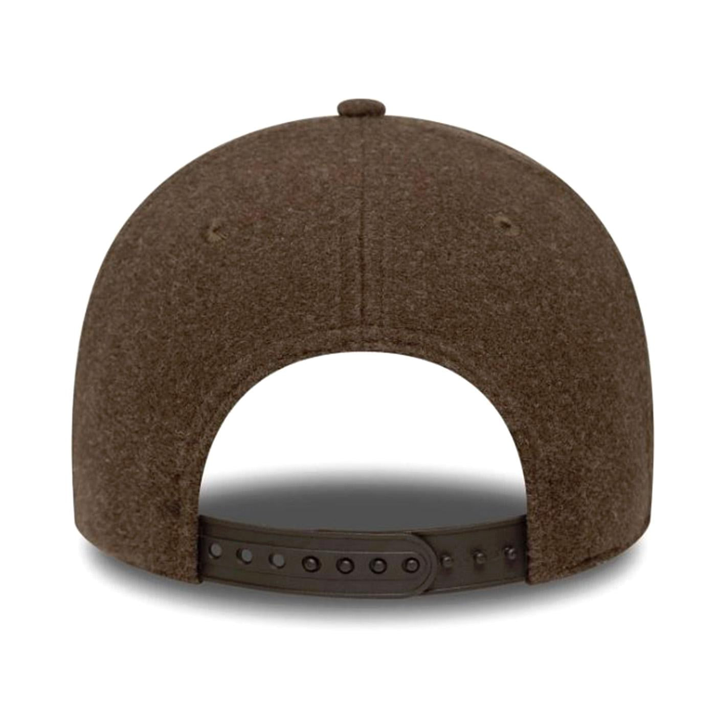 Melton Wool 9FORTY® Detroit Tigers Brown - Cappellino con Visiera Marrone 60758983 BRSWHI NEW ERA 