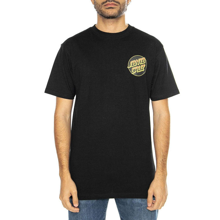 Kendall Wolf Dot Black - Maglietta Girocollo Uomo Nera SCA-TEE-11650  SANTA CRUZ 