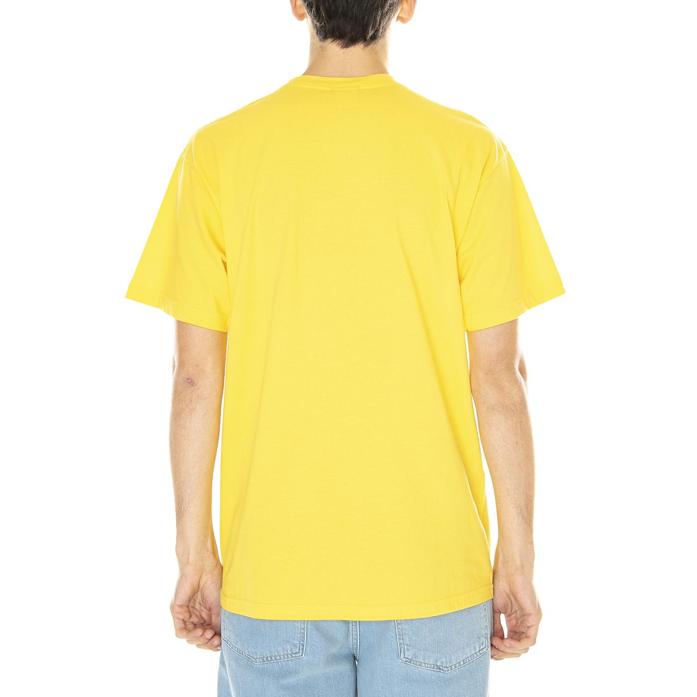 M' S/S Real T-Shirt Yellow - Maglietta Girocollo Uomo Gialla S23TREAL-YLW  USUAL 