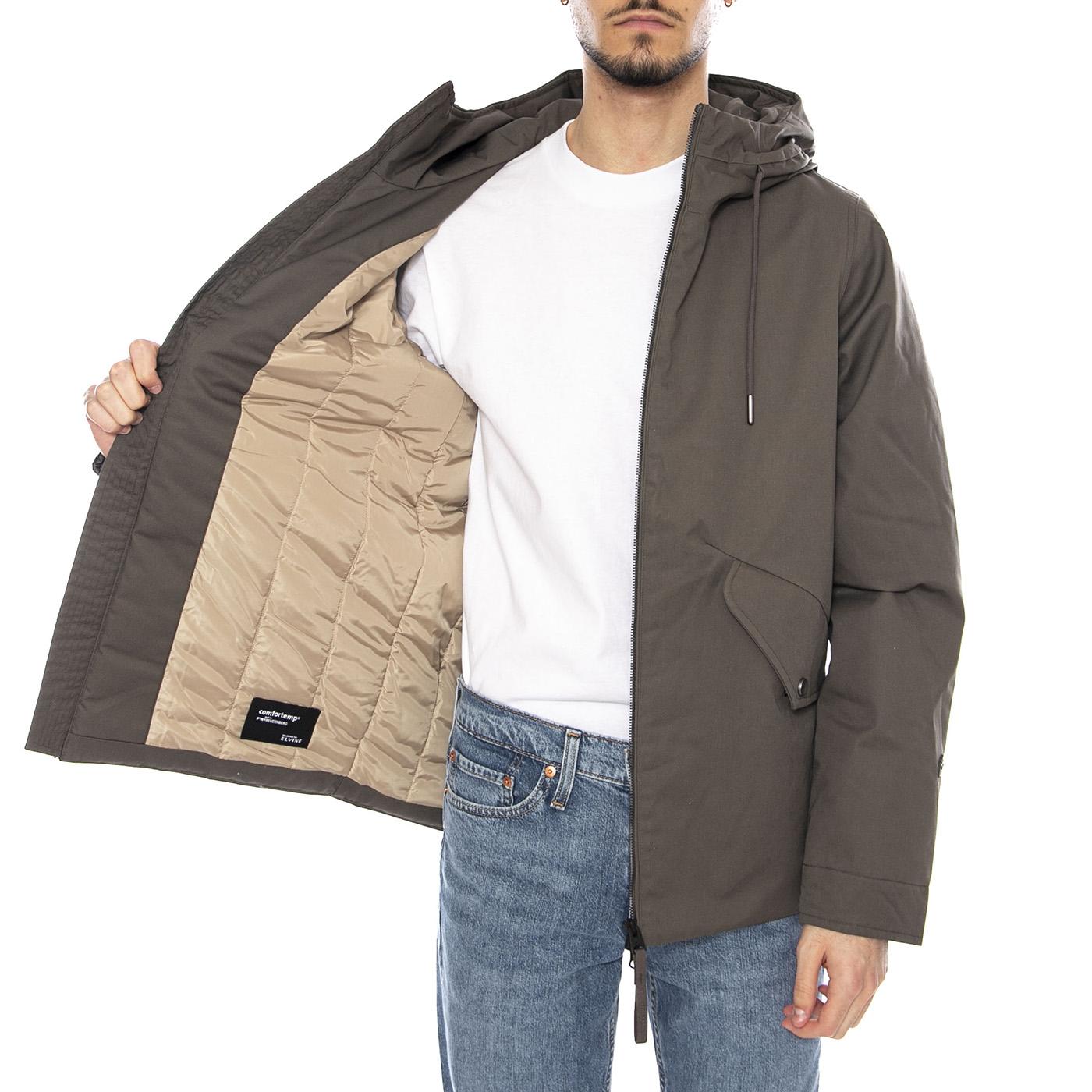 Kaliks Black Hooded Jacket -- Giacca con Cappuccio Uomo Verde 331464 457 ELVINE 