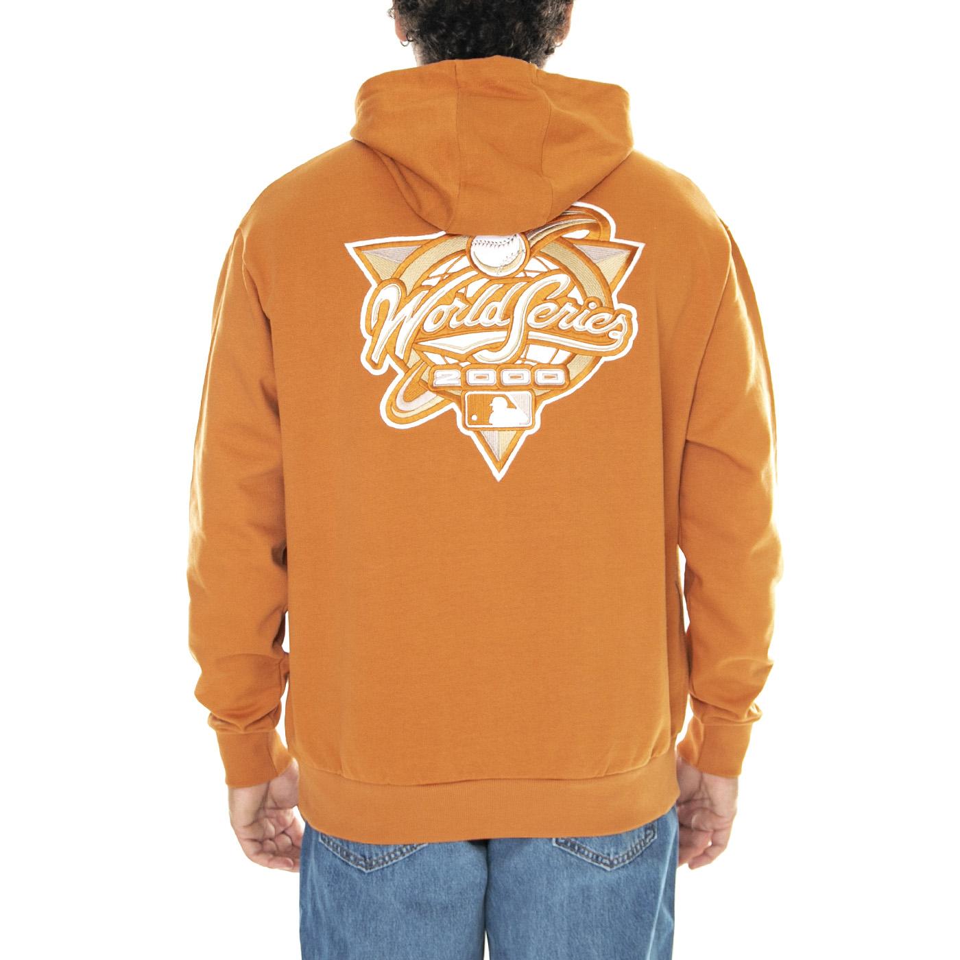 Hoodie Oversize New York Yankees World Series Patch - Felpa con Cappuccio Uomo Arancione 60424321  NEW ERA 