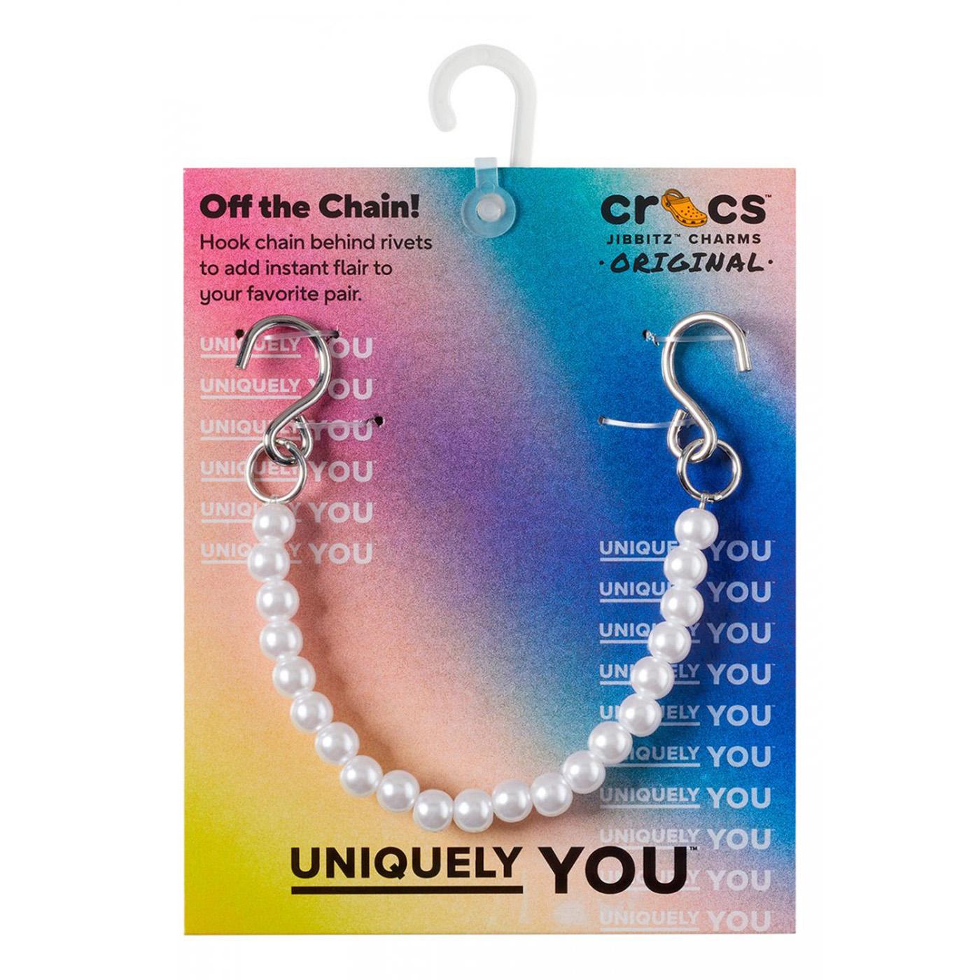 Pearl Strap Chain - Charm per Calzature Crocs Bianco CR.4251 JIB-UCOL  CROCS 