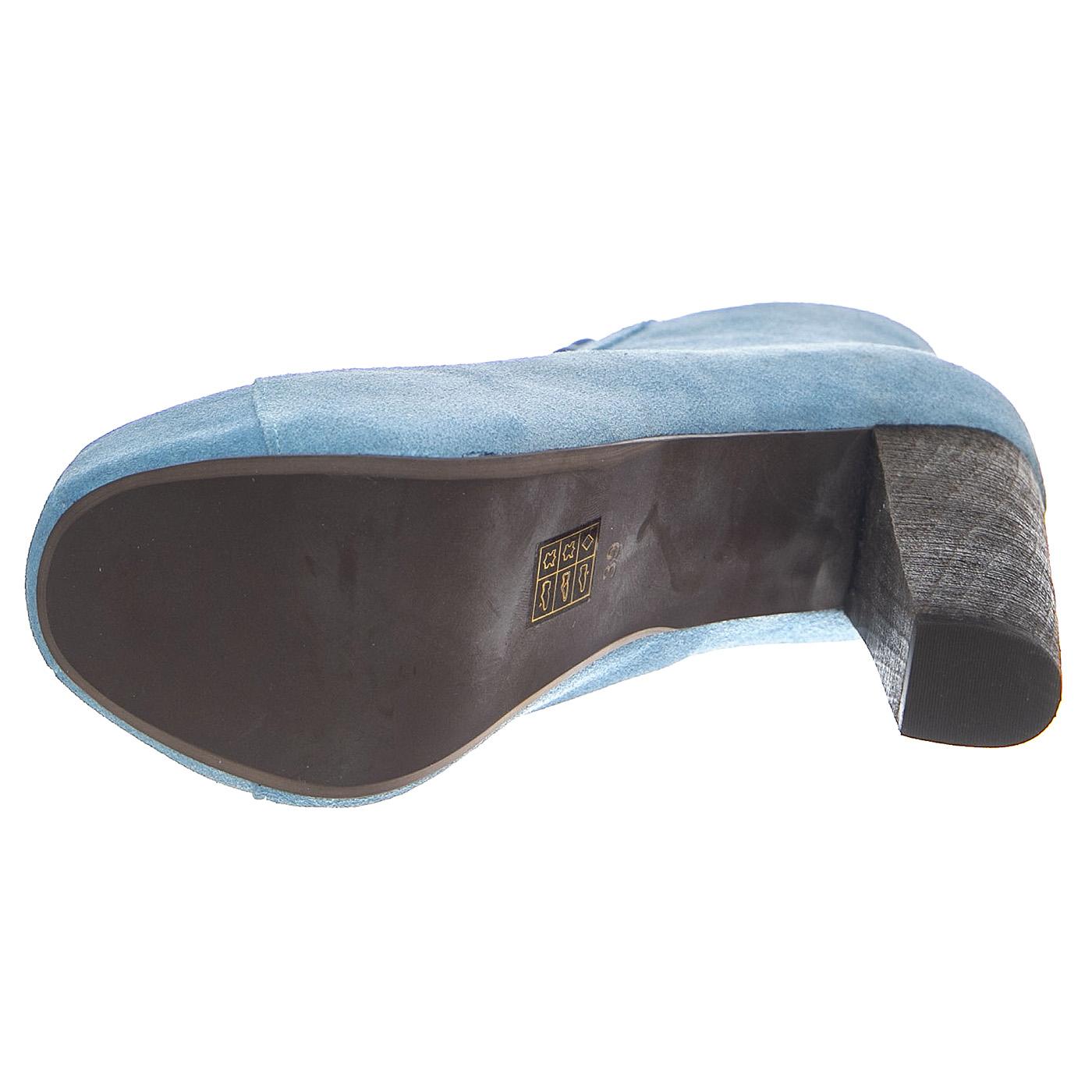 Lita Blue Distressed Suede - Stivaletti Donna Blu LITA-BLUE-DISTRESSED  JEFFREY CAMPBELL 