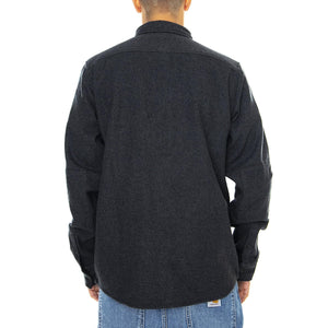 Delphia Shirt - Dark Melange Grey - Camicia Uomo Grigia 05 200351-DGM . DICKIES 