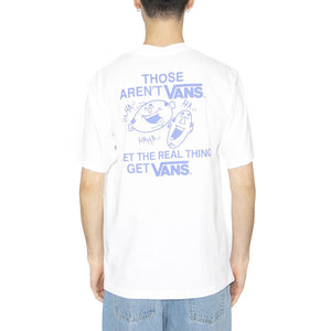 Cuckling Duo Loose SS Tee White - Maglietta Girocollo Uomo Bianca VN000NU0WHT1  VANS 