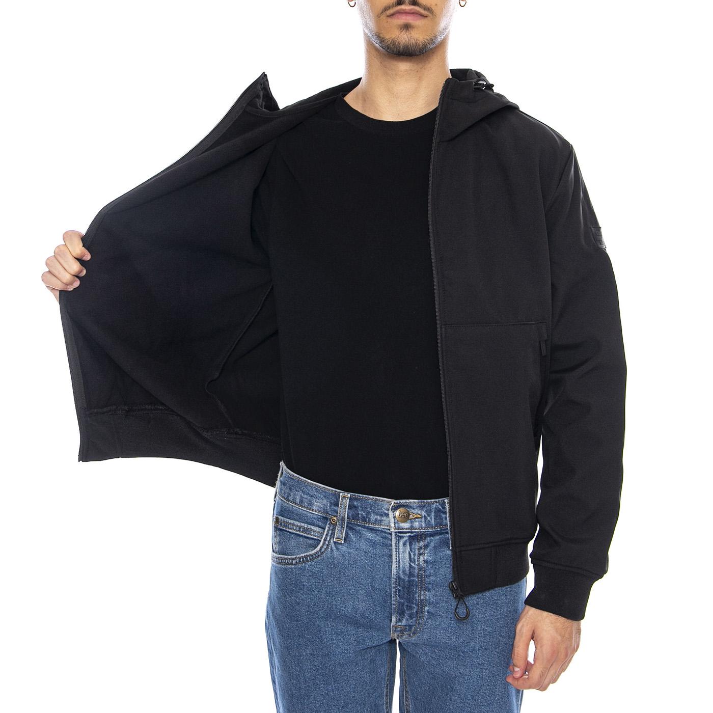 Bowie Softshell Bomber Noos Black - Giacca con Cappouccio Nera 22029276-4498597  ONLY & SONS 