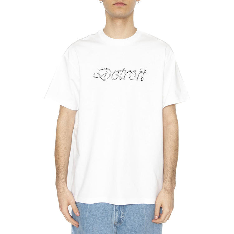 S/S Peace And Work T-Shirt White / Black - Maglietta Girocollo Uomo Bianca I034763.00AXX  CARHARTT WIP 