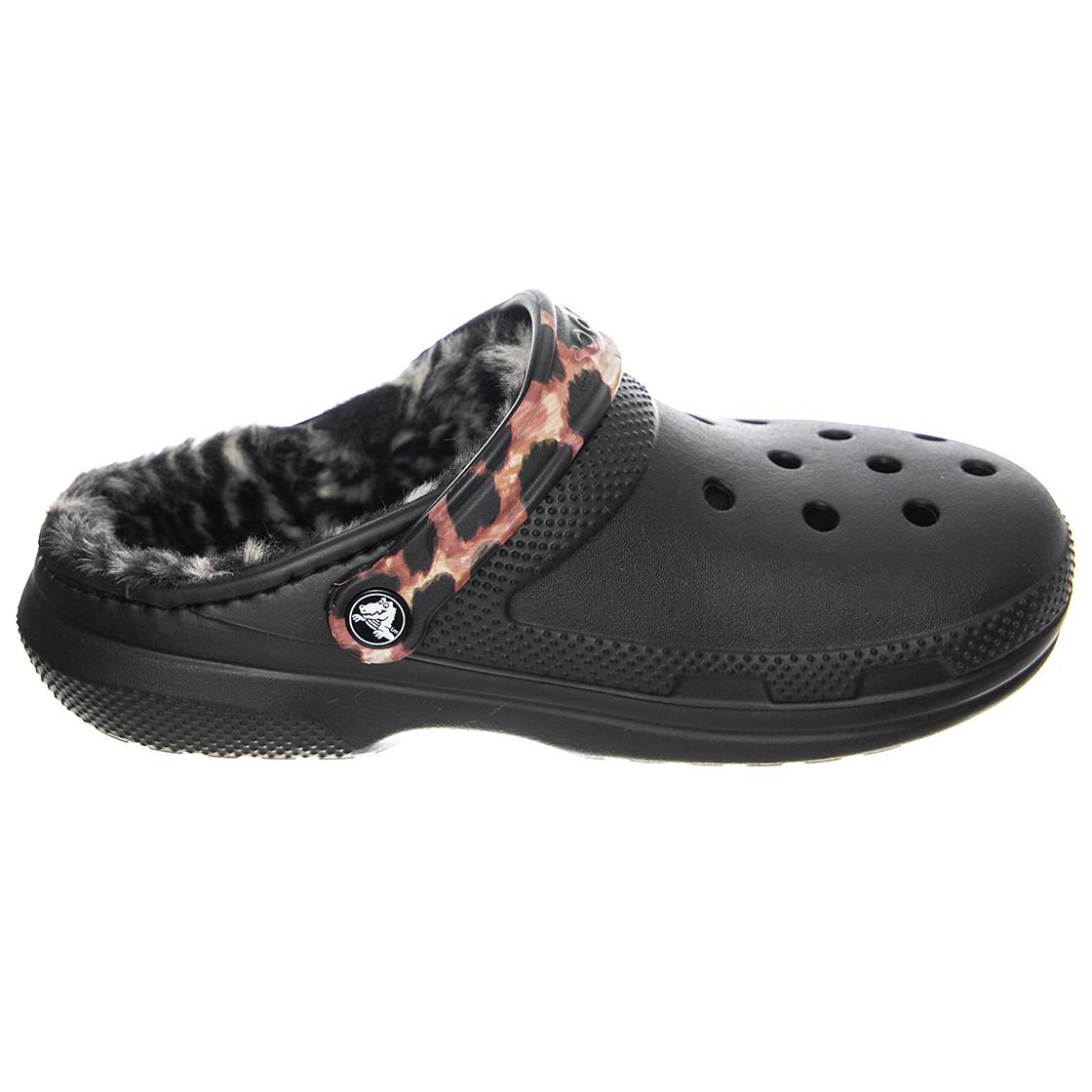 Classic Lined Animal Remix Clog W Black / Multi Animal - Sandali Donna Neri / Multi CR.207842-BKMA  CROCS 