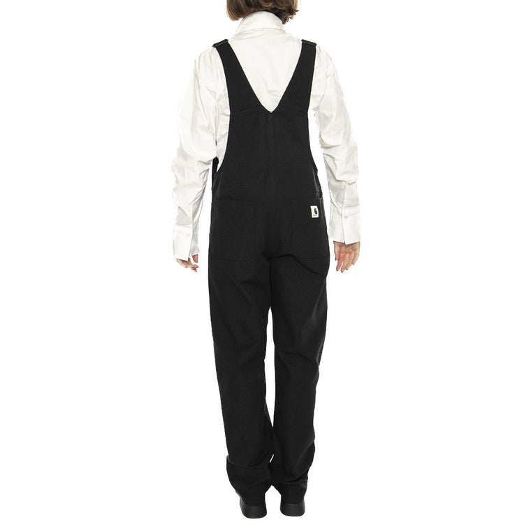 W' Bib Overall Straight Black rinsed - Salopette Donna Nera I032965.8902  CARHARTT WIP 