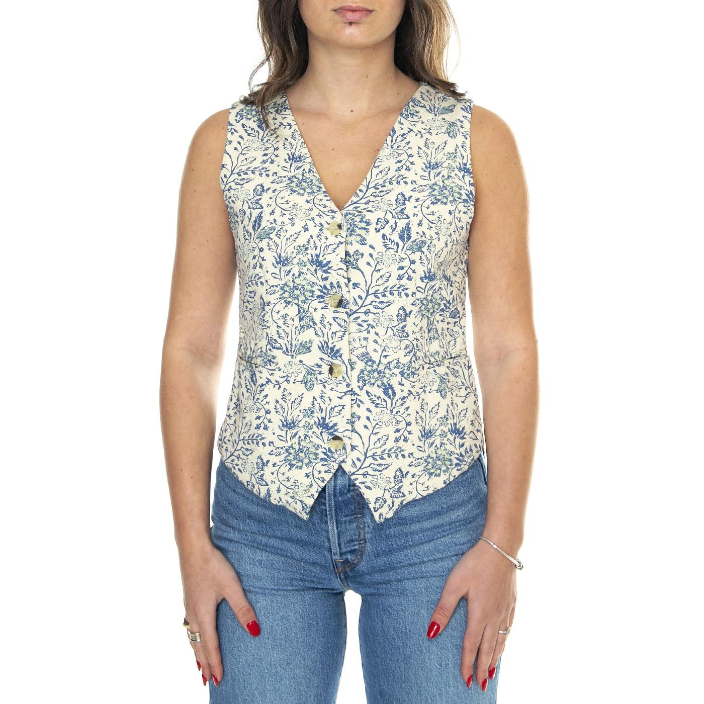Vest Multicolored - Top Smanicato Donna Multicolore 86608591  MD'M 