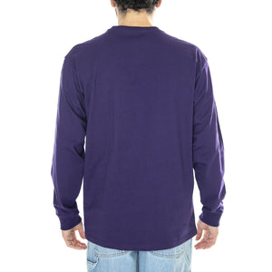 L/S Chase T-Shirt Tyrian / Gold - Maglietta Girocollo Maniche Lunghe Uomo Viola I026392.1YVXX  CARHARTT WIP 