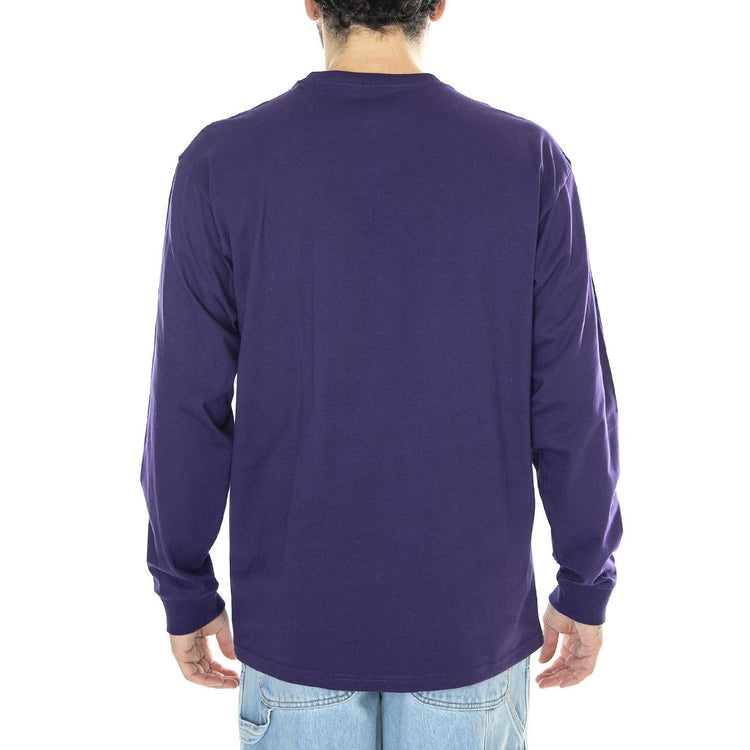 L/S Chase T-Shirt Tyrian / Gold - Maglietta Girocollo Maniche Lunghe Uomo Viola I026392.1YVXX  CARHARTT WIP 