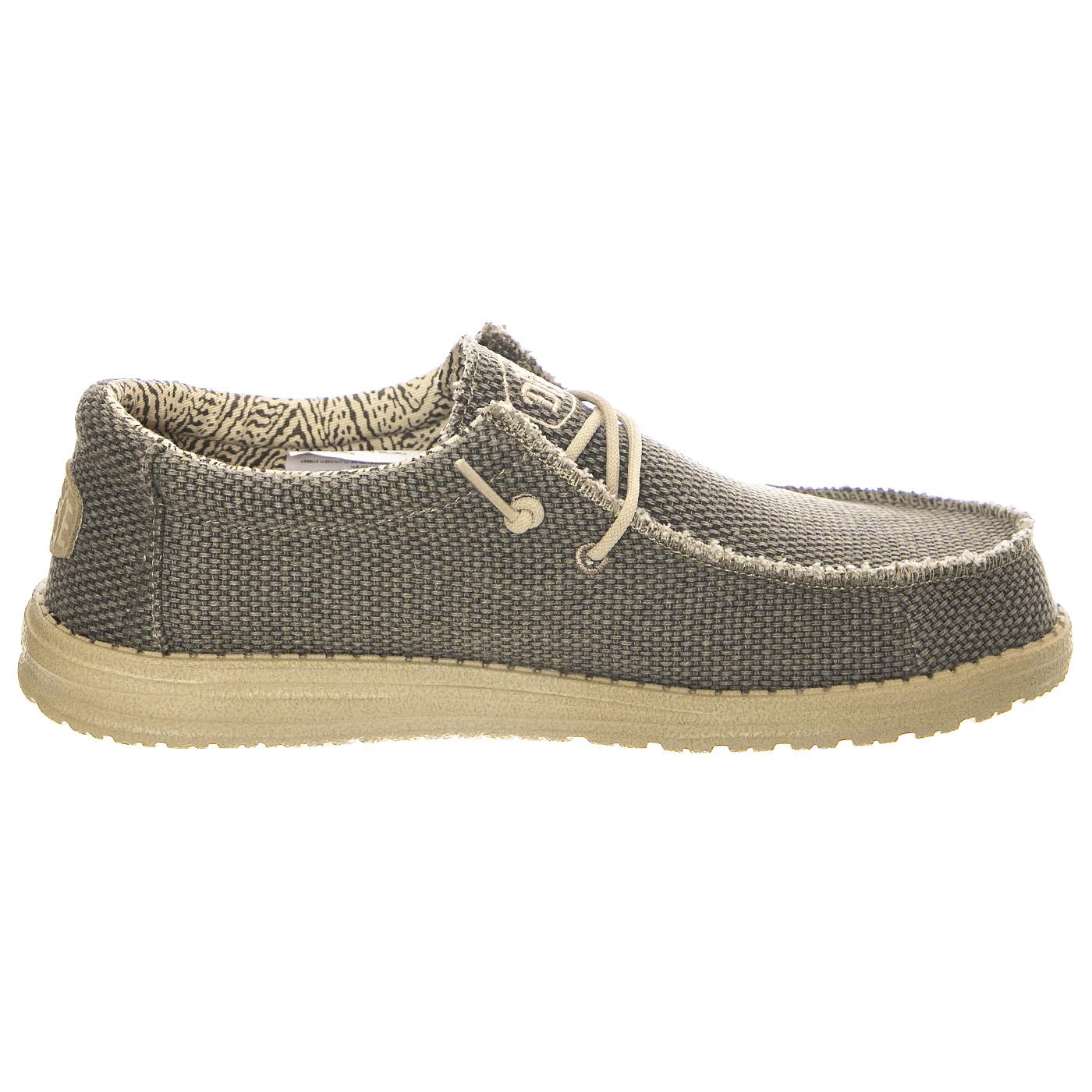 M' Wally Braided Army - Scarpe Stringate Profilo Basso Uomo Grige HD.40003.ARMY  HEY DUDE 