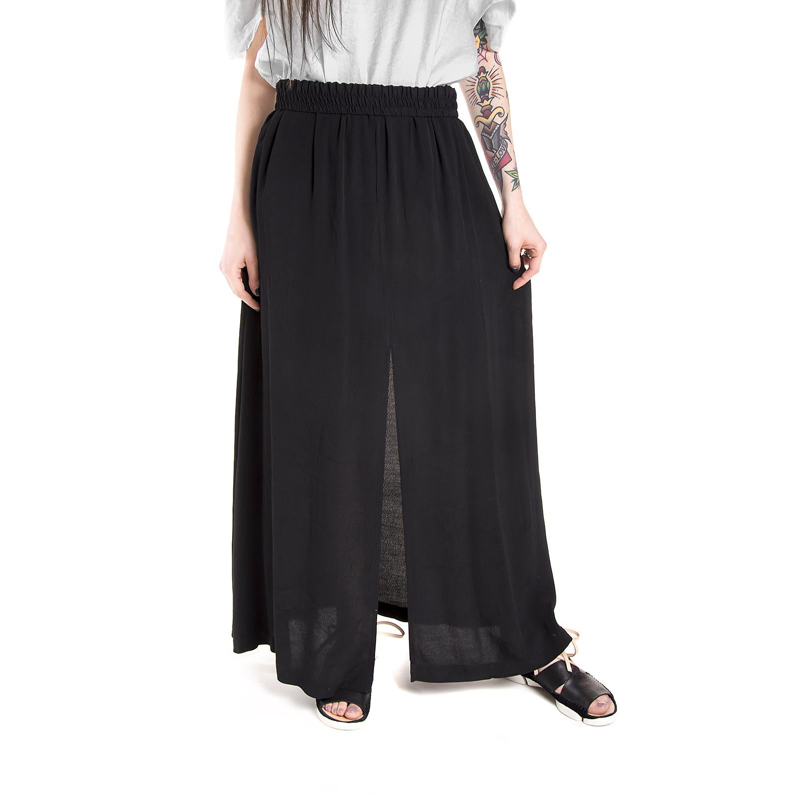 HENNA MAXI SKIRT BLACK 14152212-999  MINIMUM 
