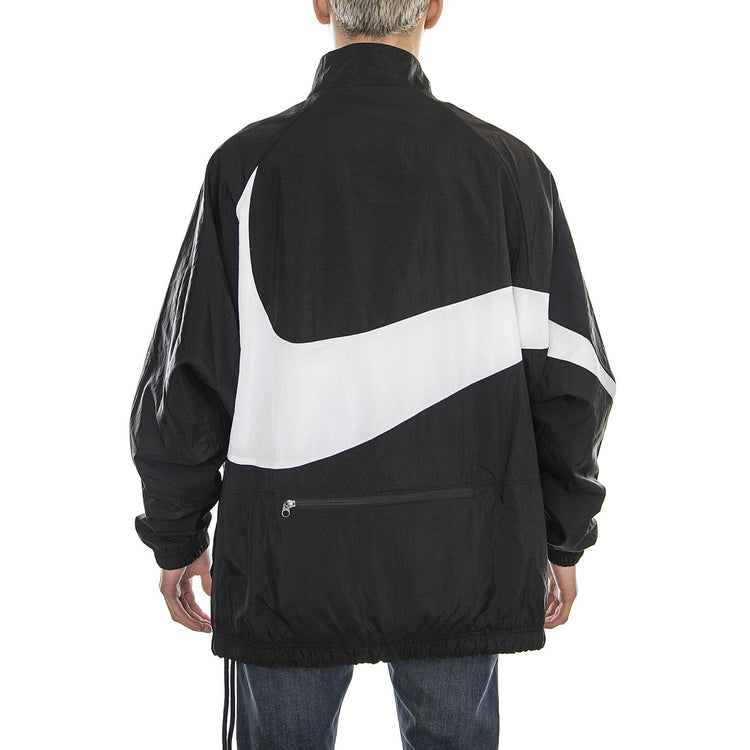 M NSW VW SWOOSH WVN HLFZIP JKT BLACK/WHITE/WHITE AJ2696-010  NIKE 