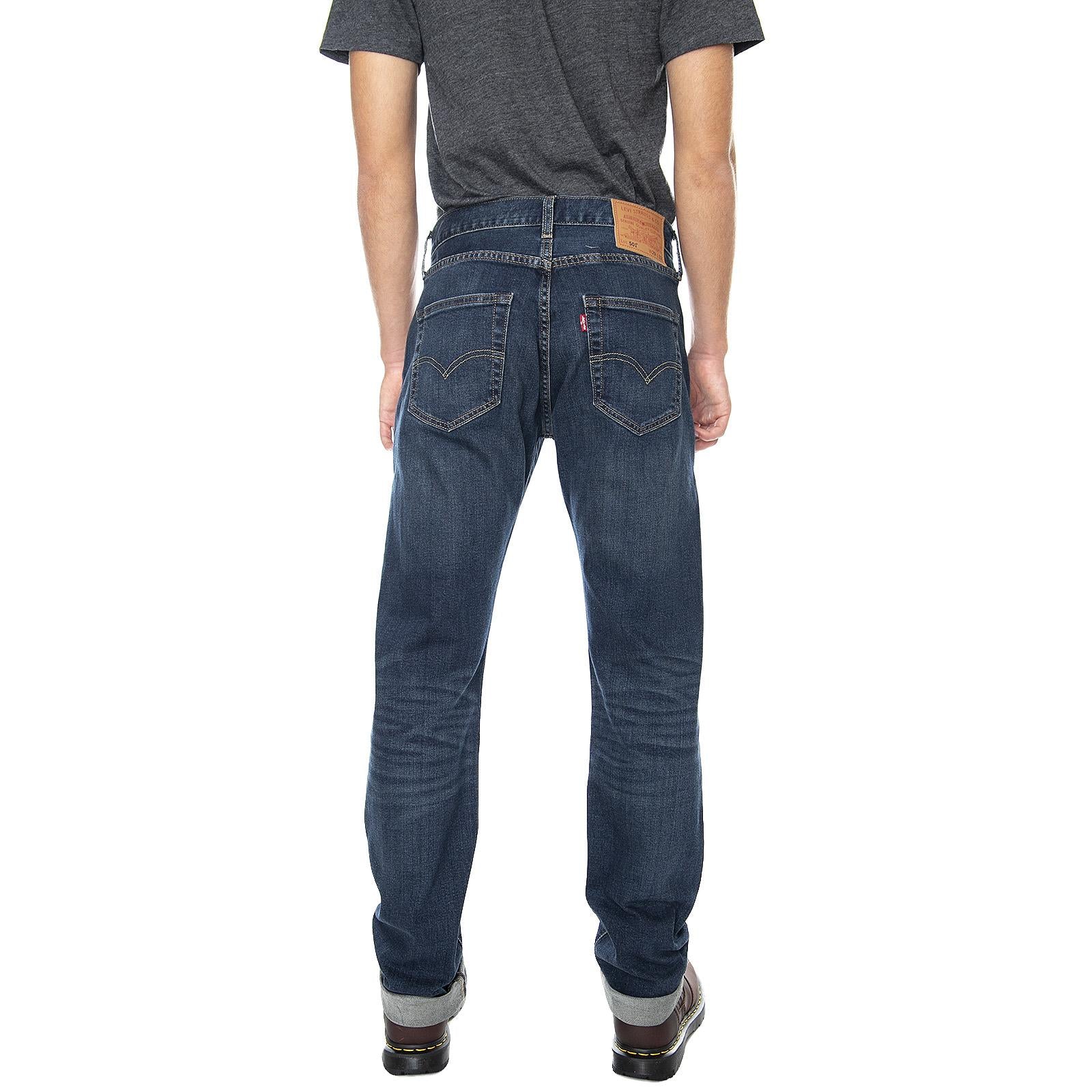 501 Levi's Original Block Crusher - Blue - Denim Jeans Uomo Blu 00501-3061 . LEVIS 