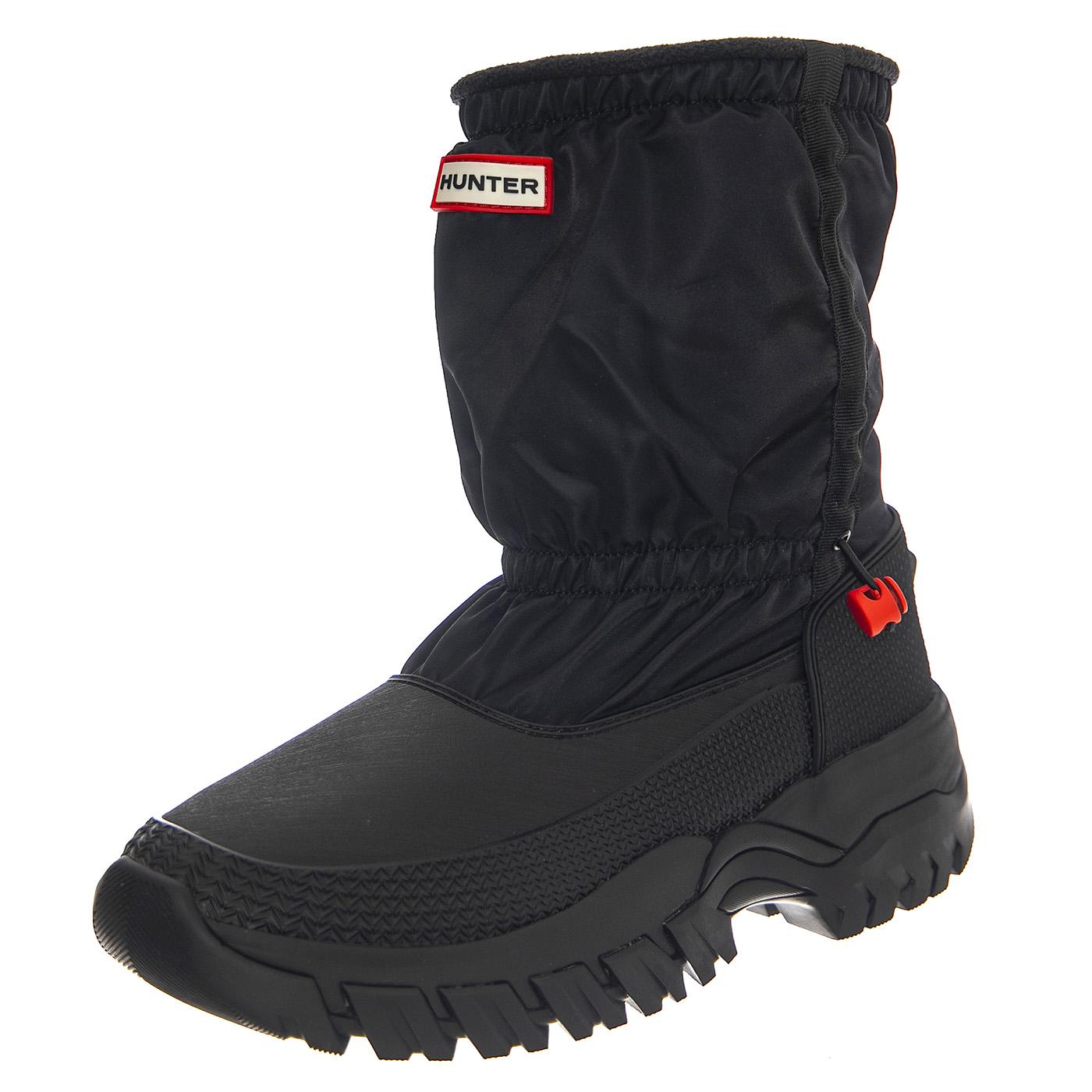 Wanderer Short Snow Boot Black - Stivali Uomo Neri HUMMFS9136WWU-BLK  HUNTER 