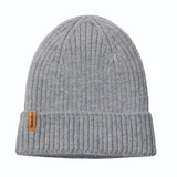 Rib Knit Beanie -- Men's/Women's Gray Hat TIMBERLAND ACCESSORIES