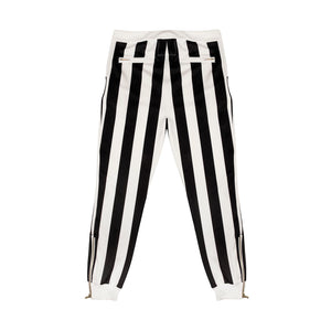 Authentic Stripes Trousers - White / Black - Pantaloni Donna Neri / Bianchi 303PP60-625N  KAPPA 
