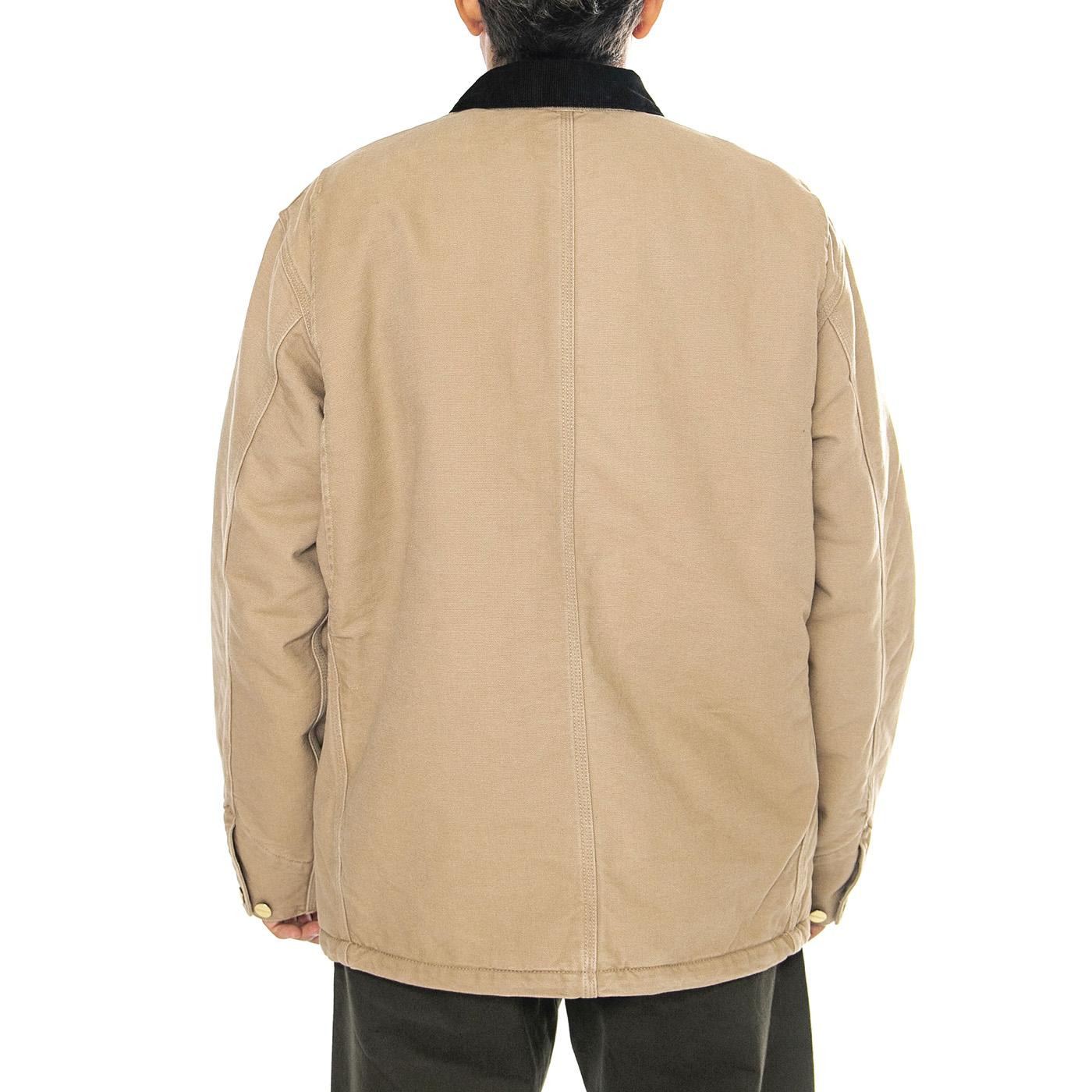 OG Chore Coat Peanut / Black aged canvas – London Store Napoli