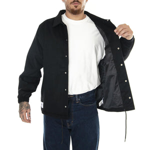 MLB Coaches Jacket Nevyan Black / White - Giacca Invernale Uomo Nera 60424437  NEW ERA 