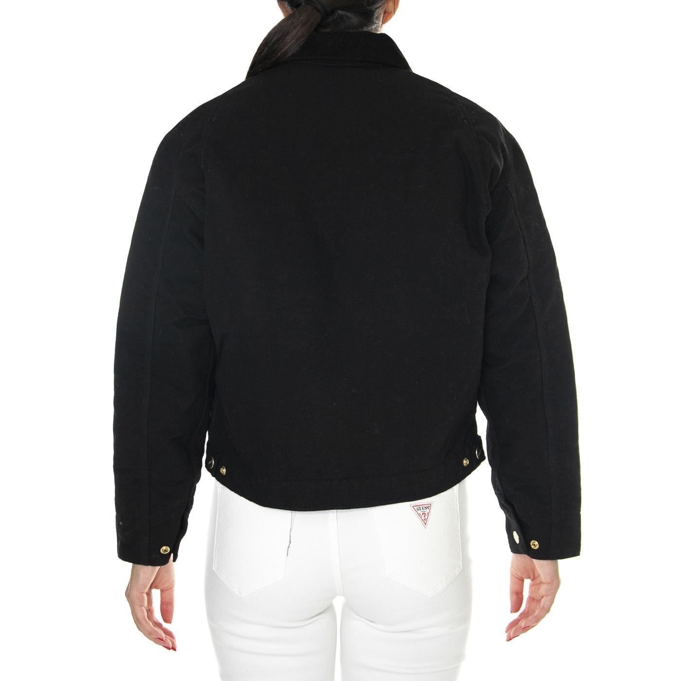 W' OG Detroit Jacket Black / Black /rinsed - Giacca Donna Nera I032236.00E02  CARHARTT WIP 