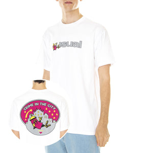 M' Jay T-Shirt White - Maglietta Girocollo Uomo Bianca S23TJAY-WHT  USUAL 