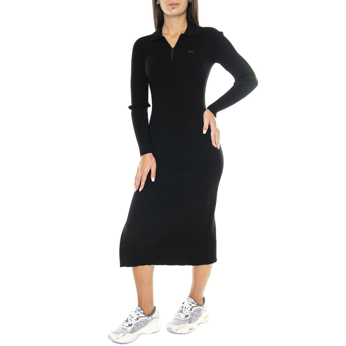 Abitino EF0632-031 - Vestito Donna Nero EF0632-031  LACOSTE 