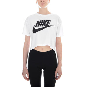 Women s Nike Sportswear Essential Top WHITE/BLACK 105271_4  NIKE 