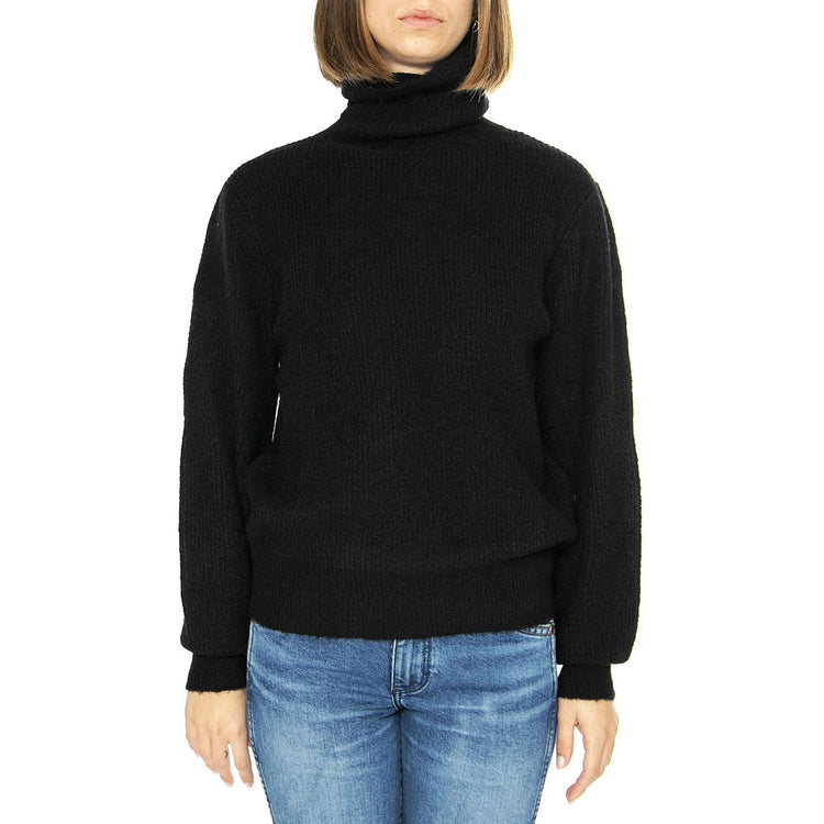 Roll Neck Knit Black - Maglione Donna Nero 112358826-BLACK  LEE 