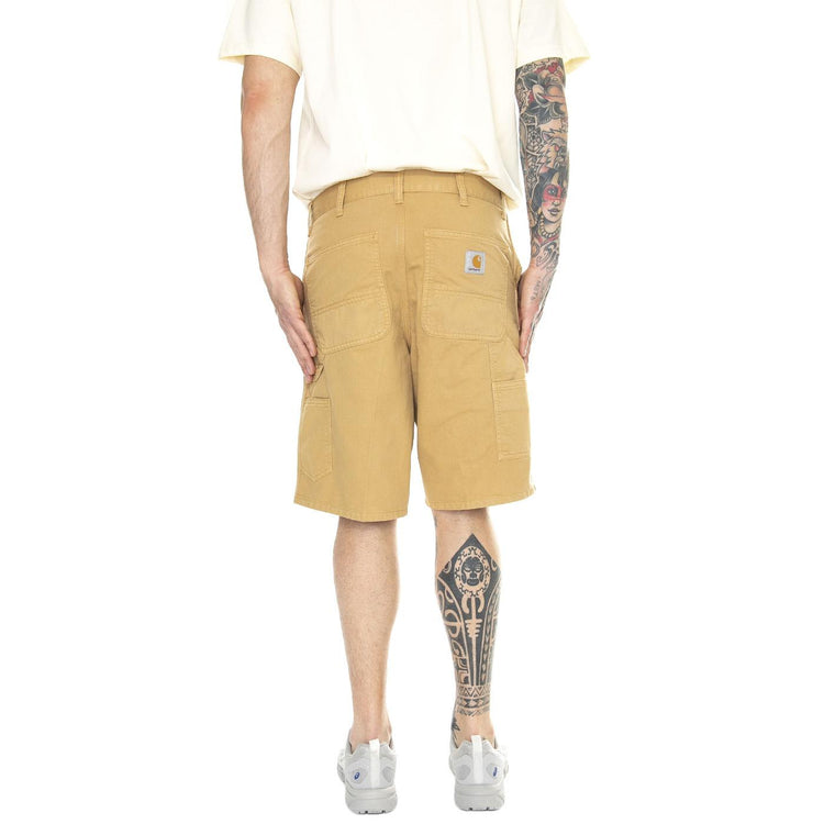 Single Knee Short Bourbon /garment dyed - Bermuda Uomo Marroni I031504.1YHGD  CARHARTT WIP 