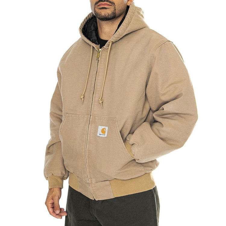 OG Active Jacket Peanut aged canvas - Giacca con Cappuccio Uomo Marrone I027360.2FS3K  CARHARTT WIP 