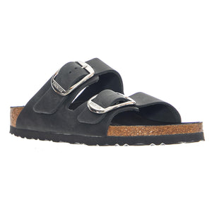 Arizona Big Buckle Oiled Leather Narrow Fit - Sandali Donna Neri 1011075 BLK BIRKENSTOCK 