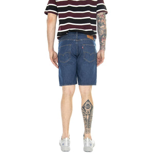501 Original Shorts Chips & Dip LTWT Dark Indigo Worn In - Bermuda Denim Jeans Uomo Blu 36512-0228  LEVIS 
