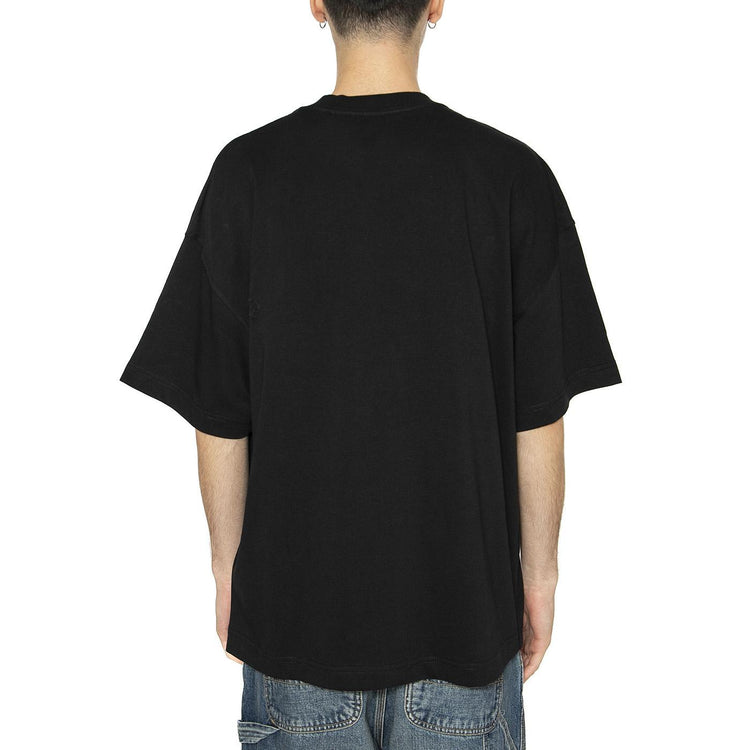 S/S Signature Script T-Shirt Black / White - Maglietta Girocollo Uomo Nera I033828.0D2XX  CARHARTT WIP 