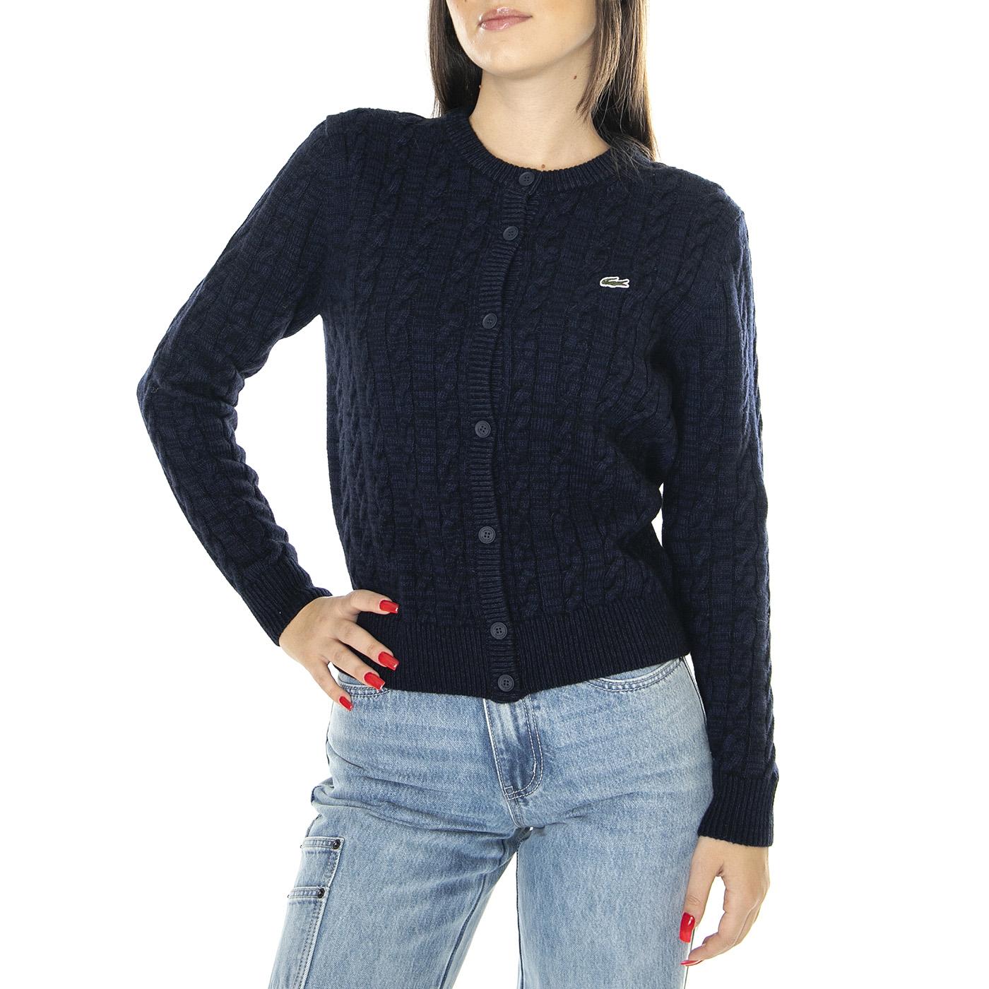 Pullover AF0904-L6L Donna Blu AF0904-L6L  LACOSTE 